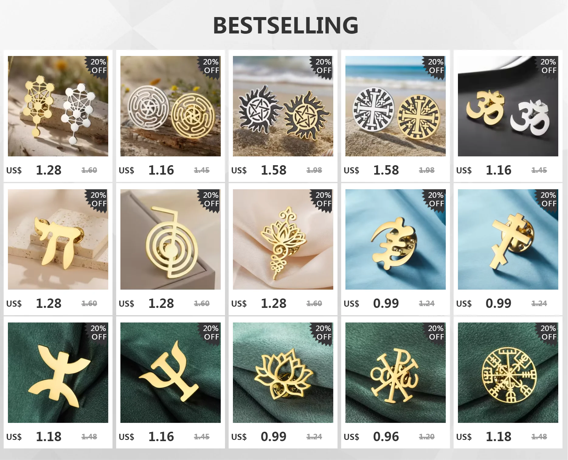 Dawapara Brosche mit Caduceus-Symbol, medizinisches Symbol, Zubehör, Reisende, Talisman, Abschlussgeschenk, Edelstahl-Schmuck – Detail 1