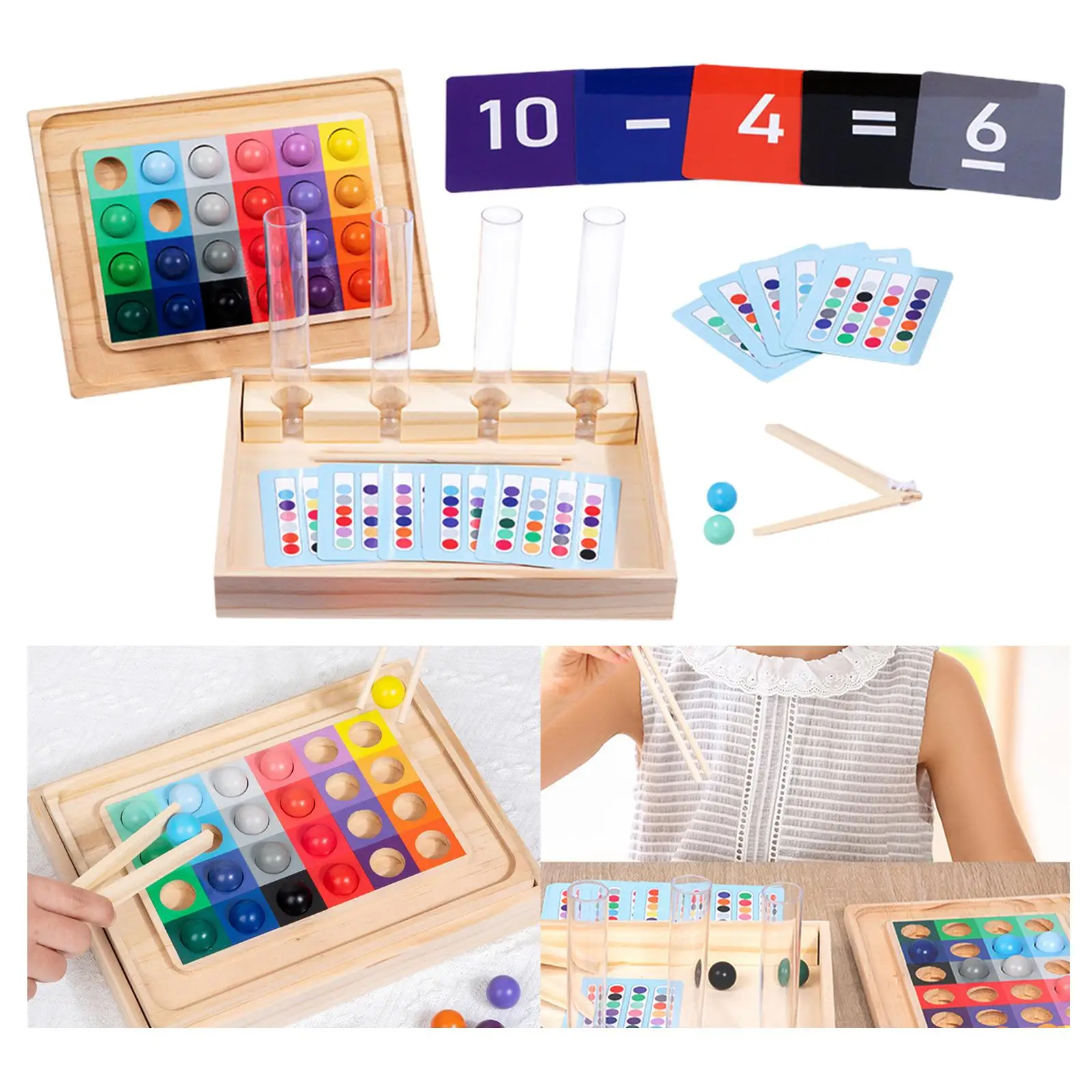 Clip Perlen Reagenzglas Spielzeug Vorschule lernen Spielzeug Regenbogen Clip Perle Puzzle frühe Bildung Spielzeug Farbe Sortier spiel für Kinder Geschenke