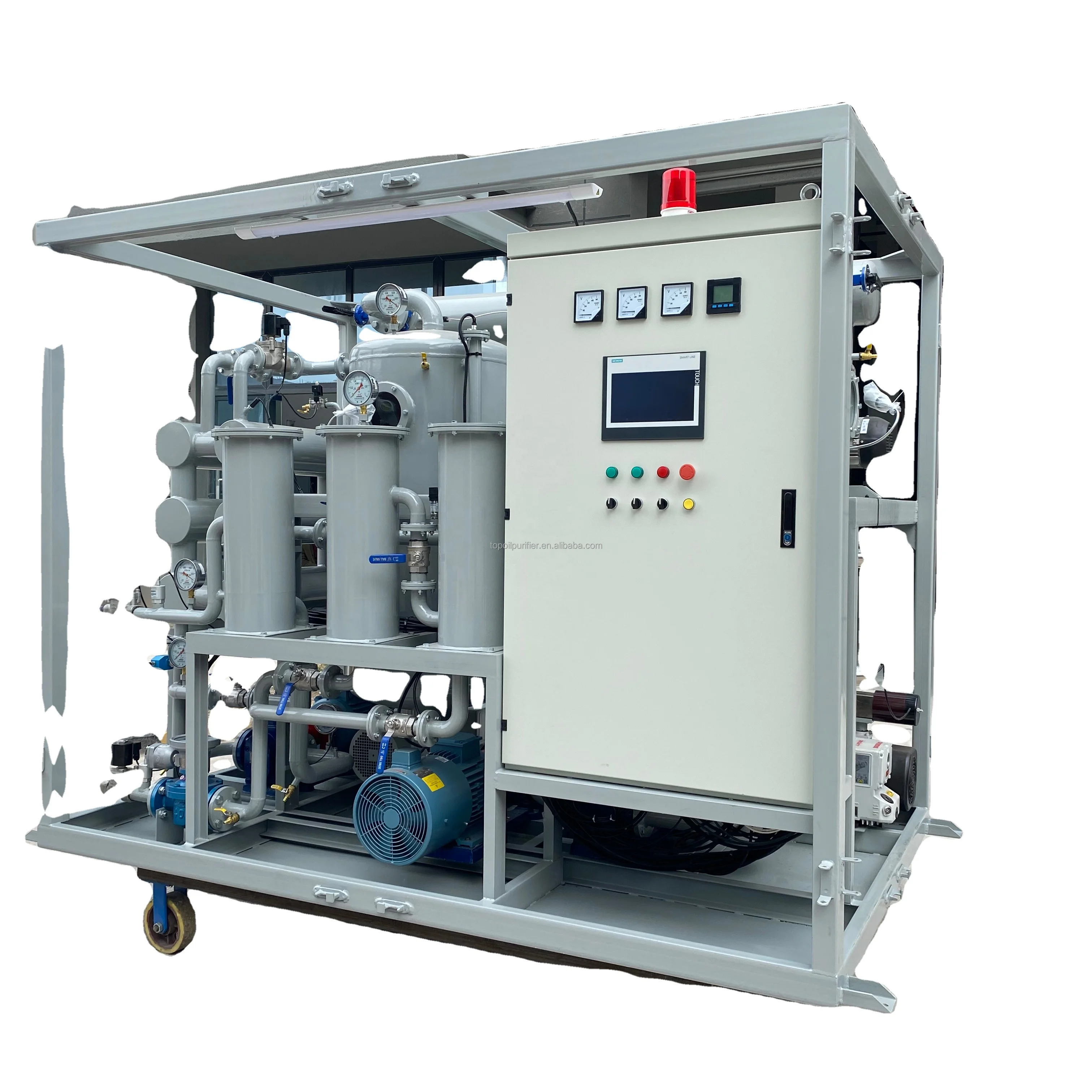 ZYD-A S PLC Chongqing TOP Oil Новый полностью автоматический очиститель изоляционного масла 9000 л/ч Поток 2-летняя гарантия