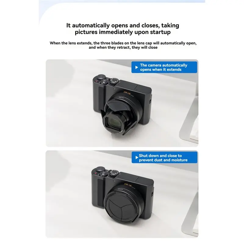 B67C For Panasonic Lumix ZS300GK/TZ300 Auto Lens Cap Automatic Open And Close Functionality Cover For Panasonic ZS300GK/TZ300