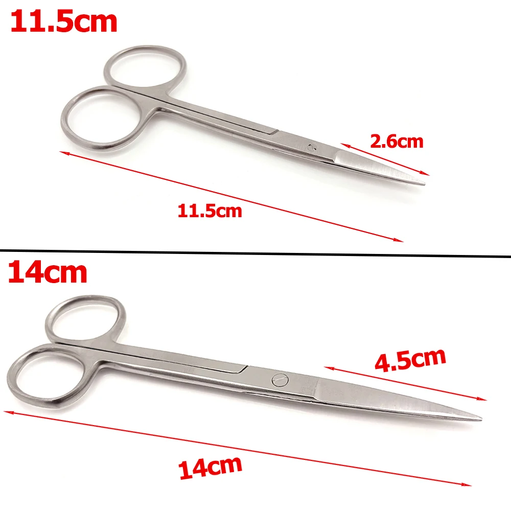 Stainless Steel Straight Medical Dental Scissors Ophthalmic Precision Cutting Tool