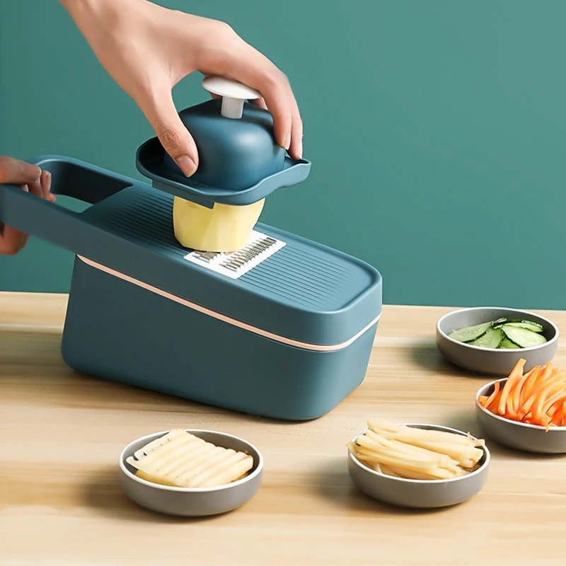 Household Manual Vegetable Slicer Commercial Portable Kitchen Shop Vegetable Slicer Restaurant Plastic Pemotong Sayur MH40QCJ