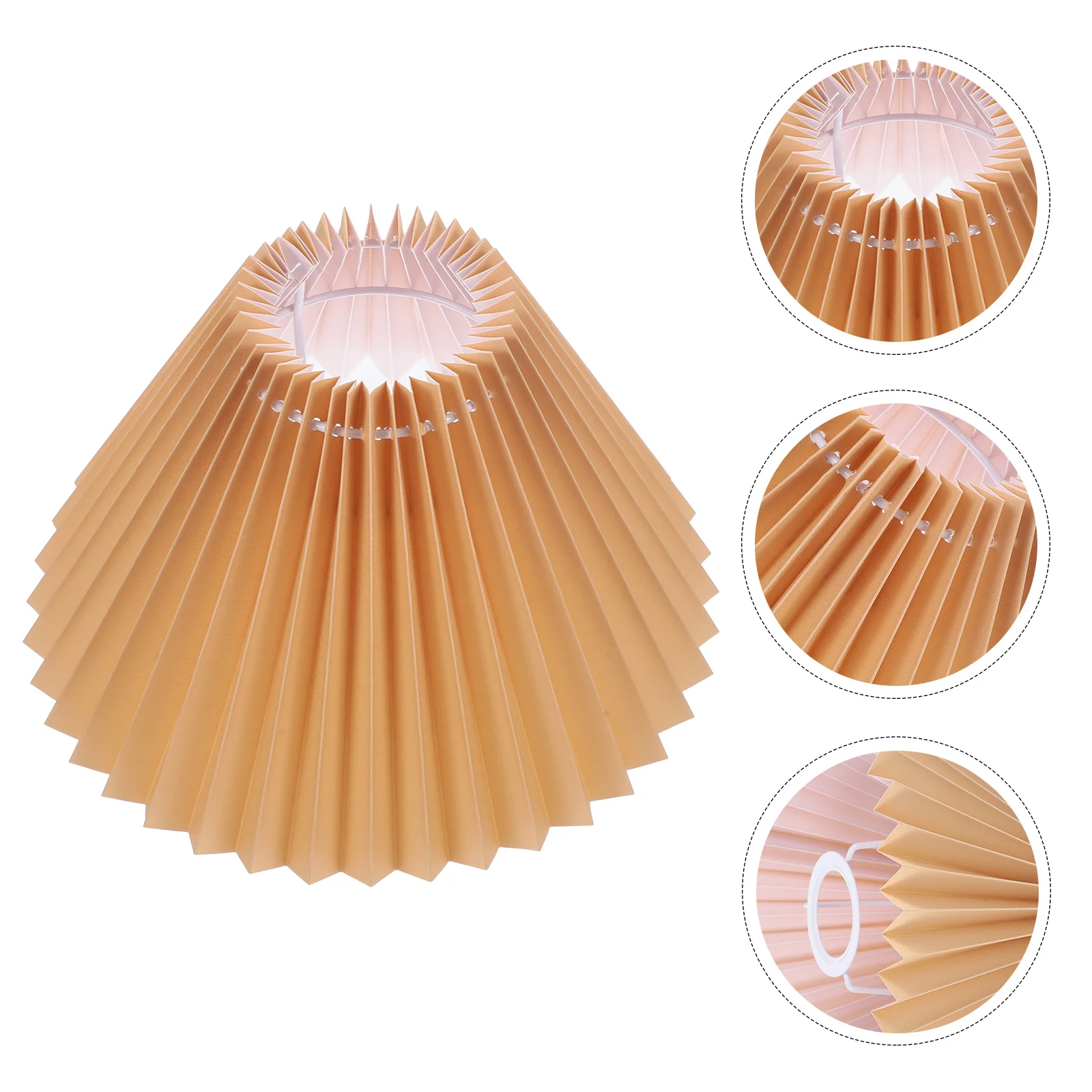 استبدال غطاء مصباح مطوي لمصباح الطاولة غطاء خفيف حديث ديكور عاكس الضوء بجانب السرير كبير وخفيف الوزن #6