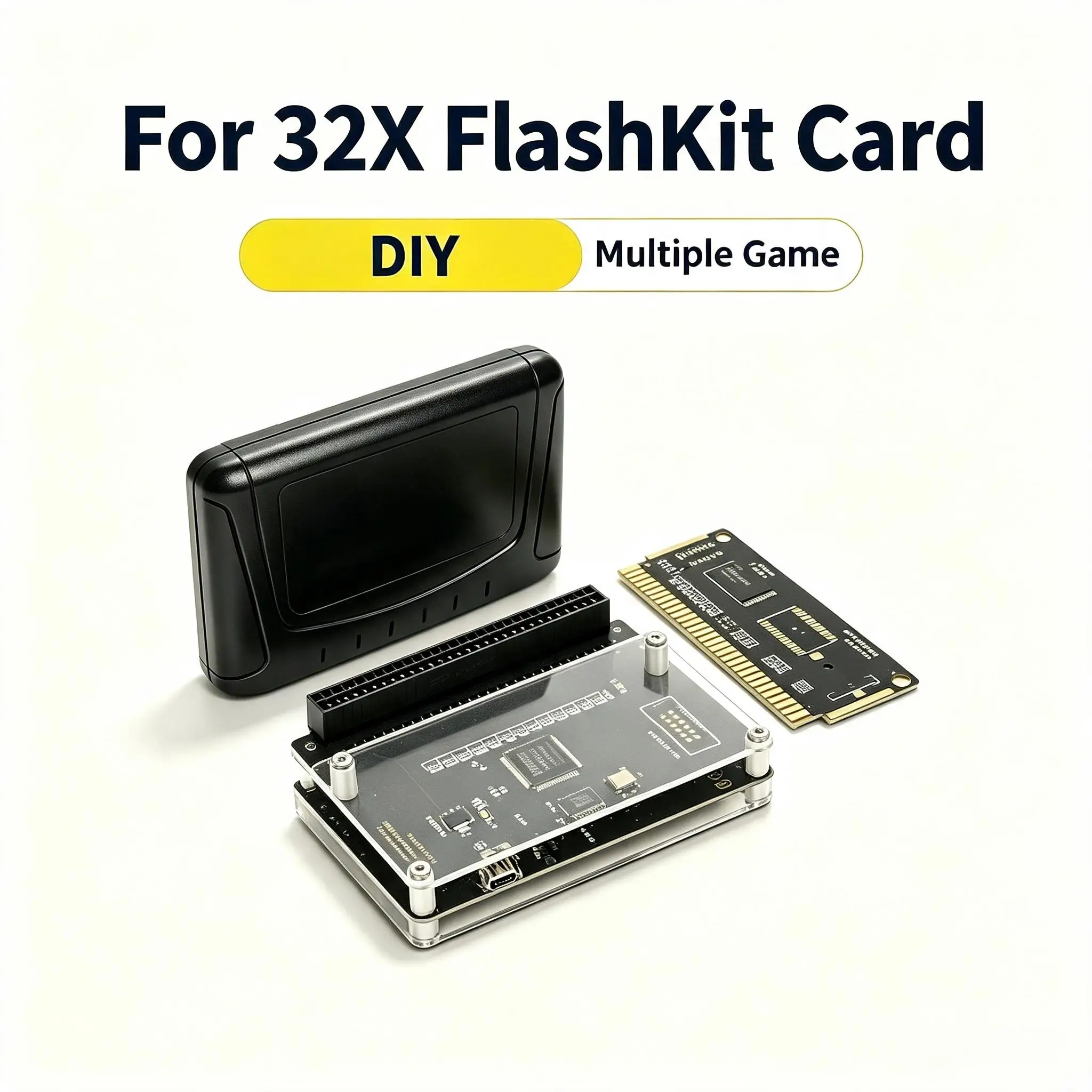 FlashKit Programmer 32X Technology FlashKit Card And 32X Game Card For Sega 32X Video Game Console Cartridge Rewritable Card