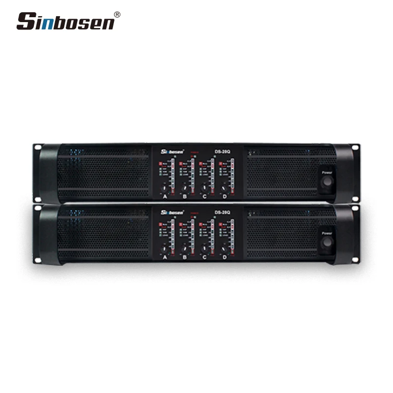 Sinbosen professional เครื่องขยายเสียง DS-20Q 4 ช่อง 2000 วัตต์ pa เครื่องขยายเสียง high power เครื่องขยายเสียง