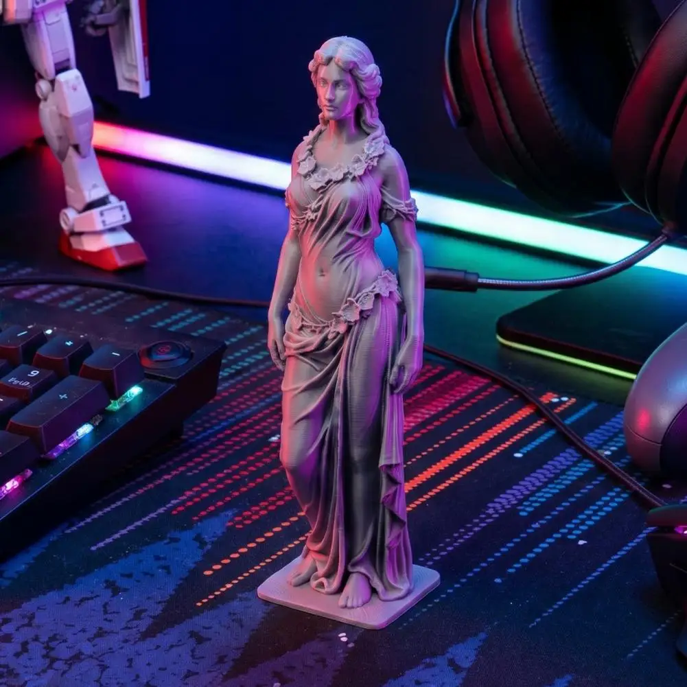 3d Printed Sculpture Elegant 3d Printed Goddess Figurine Roman-style Female Statue Office Living Room Desk Shelf Decor Sculpture