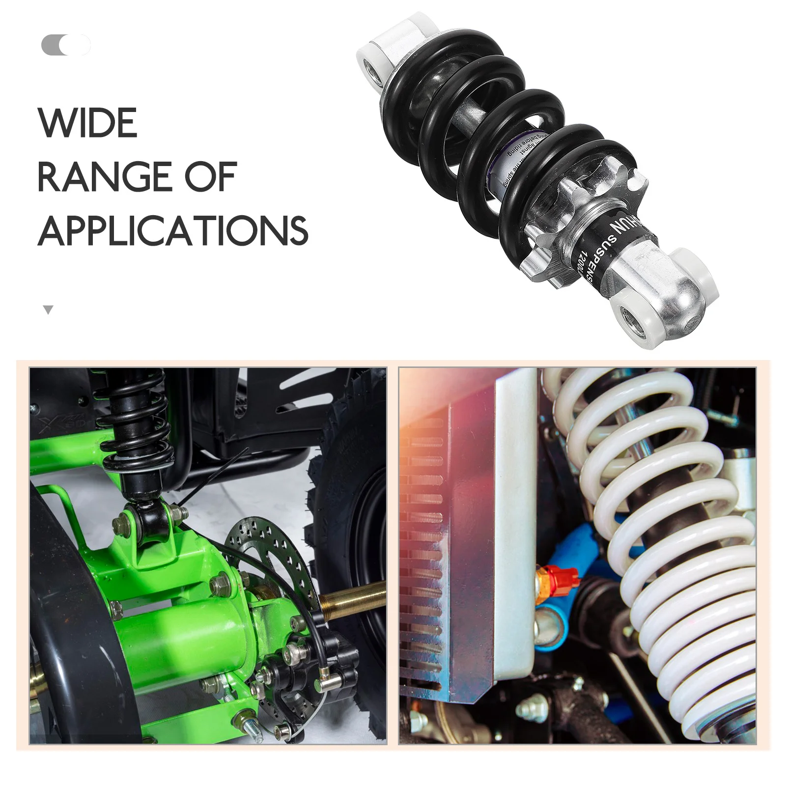 

Motorcycle Shock Absorber Metal Damping Performance Easy Installation Enhanced Comfort Stability 47cc 49cc Moped Scooter Rear