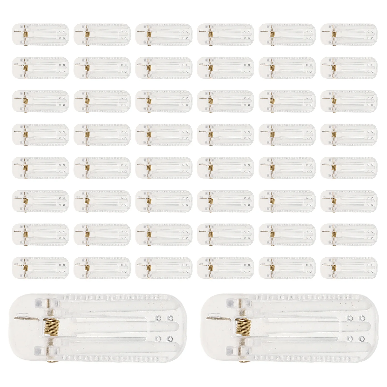 

50pcs Transparent Clips Clear Plastic Snap Barrette Base For Diy Hair Bow Making Unfinished Hairpin Craft Supply Kids Art