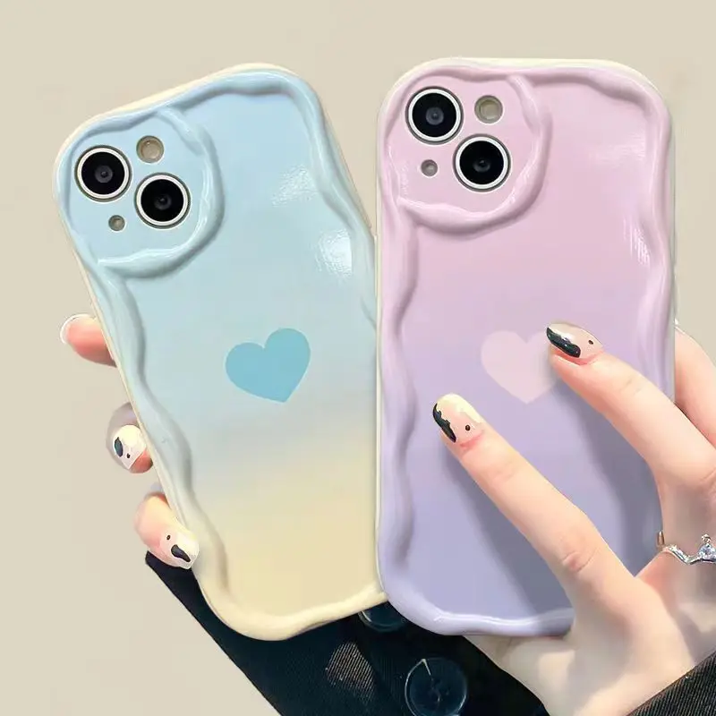 

Wave Phone Case For Oppo Reno 8T Case Realme C55 8 Pro 8i 7i C25S C21 C30 C21Y C25Y C25 C12 A53S A53 A57S A77 Love Heart Cover