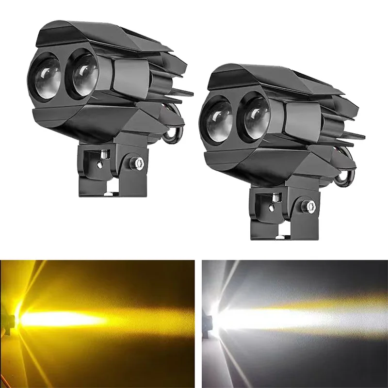 Holofotes led para motocicleta, faróis de neblina, acessórios off road, sinal de seta drl, lâmpada assistida de caminhão, luzes auxiliares 12-24v