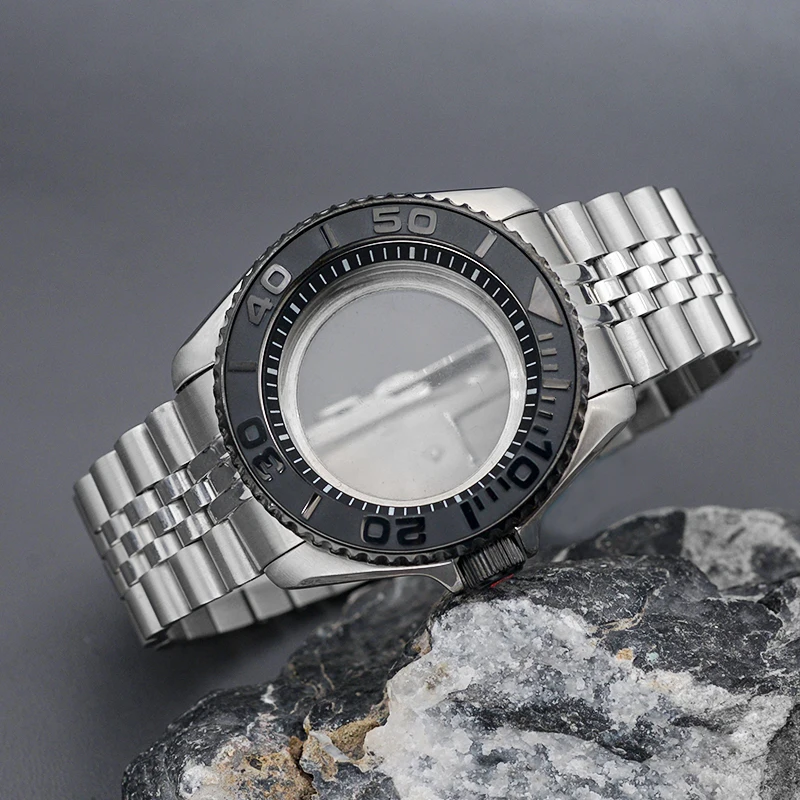 منتج مخصص ووتش حالة ومجموعة سوار صالح NH35 NH36 7S 4R حركة الياقوت الزجاج SKX007 SKX009 SRPD ساعة #5