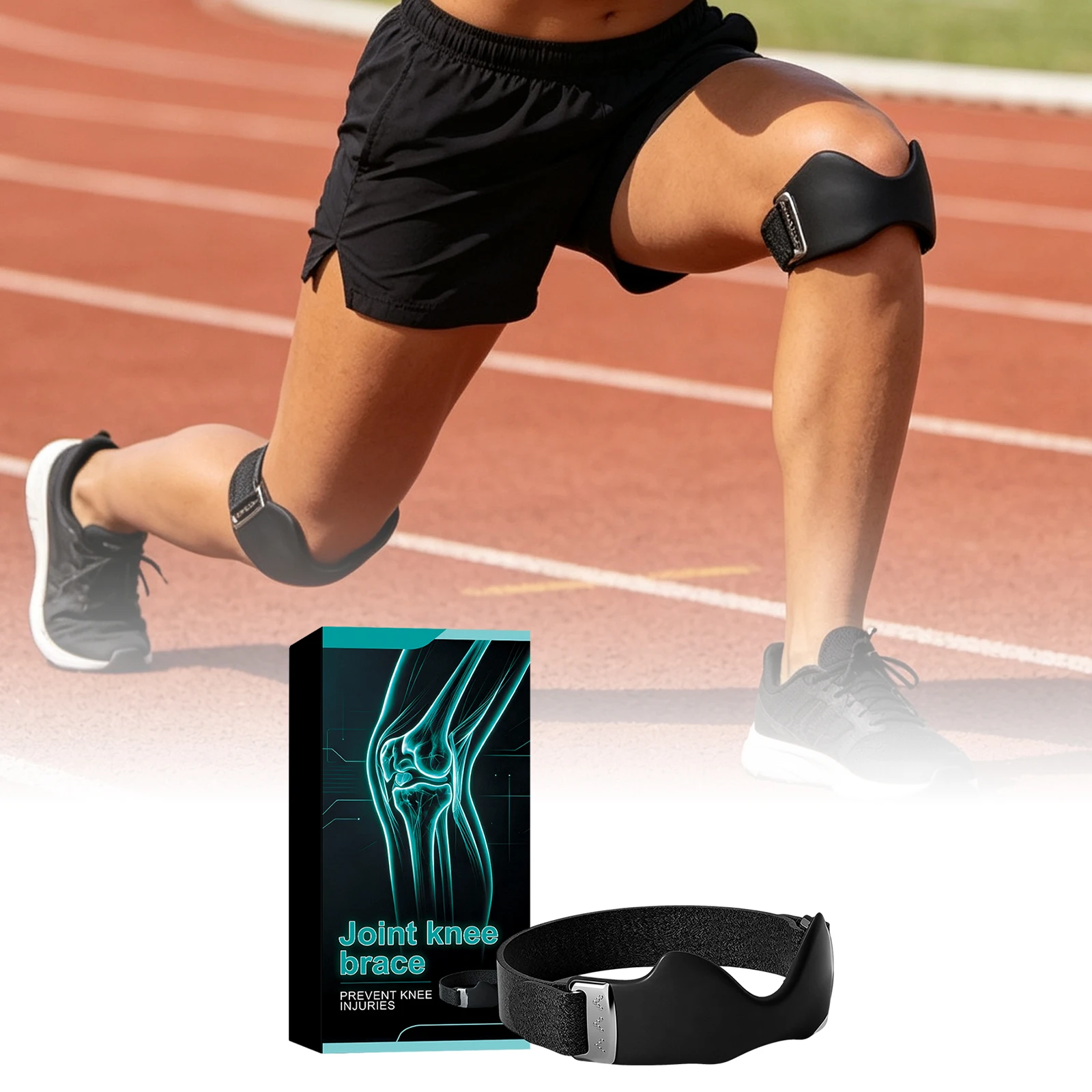 Elastic Patella Belt Knee Straps Thickened Protection Knee Sports Knee Pad Comfortable Breathable Knee Brace Running