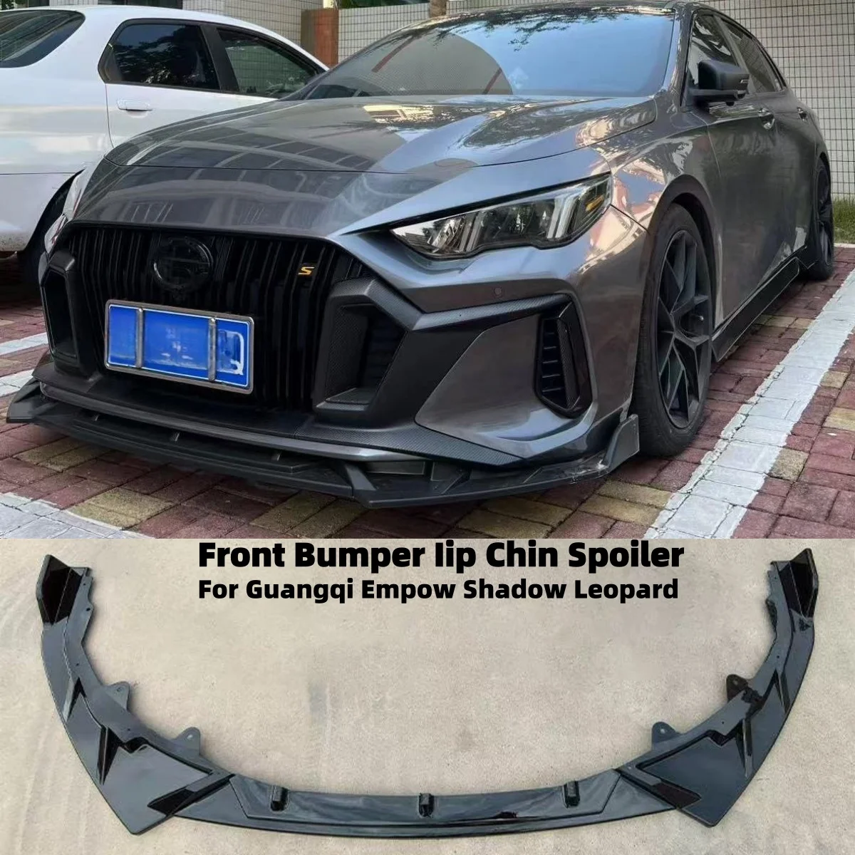 For GAC Empow 2021-2023 High Quality Sports Modification Accessory Front Bumper Split Lip Body Kit Spoiler Diffuser Deflector