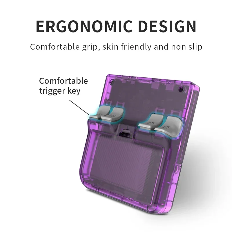 جديد POWKIDDY V10 وحدة تحكم بجهاز لعب محمول 3.5 بوصة 480*320 IPS OCA شاشة كاملة ريترو Openendinglinux يده هدايا الأطفال الجديدة