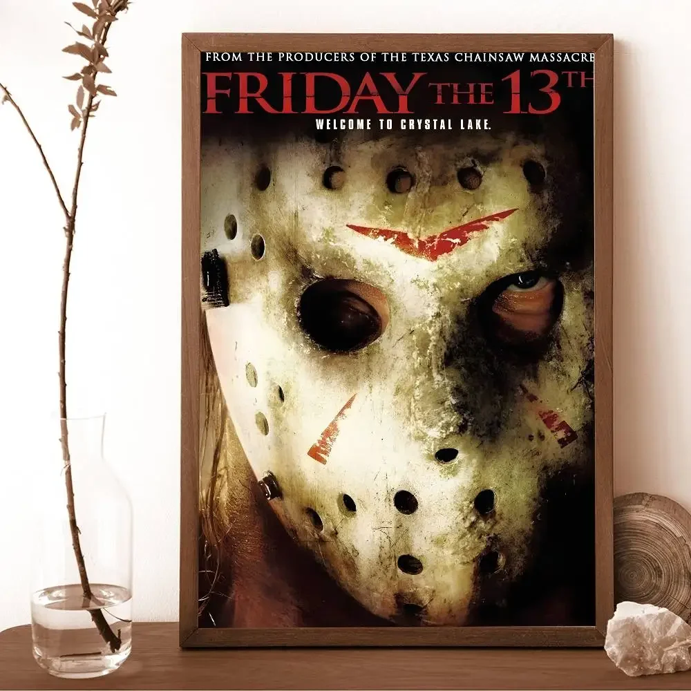 f-Friday 13th h-أفلام الرعب ملصق جدار الفن الطباعة مقاوم للماء غرفة المعيشة المنزلي غرفة نوم بار ديكور جمالي