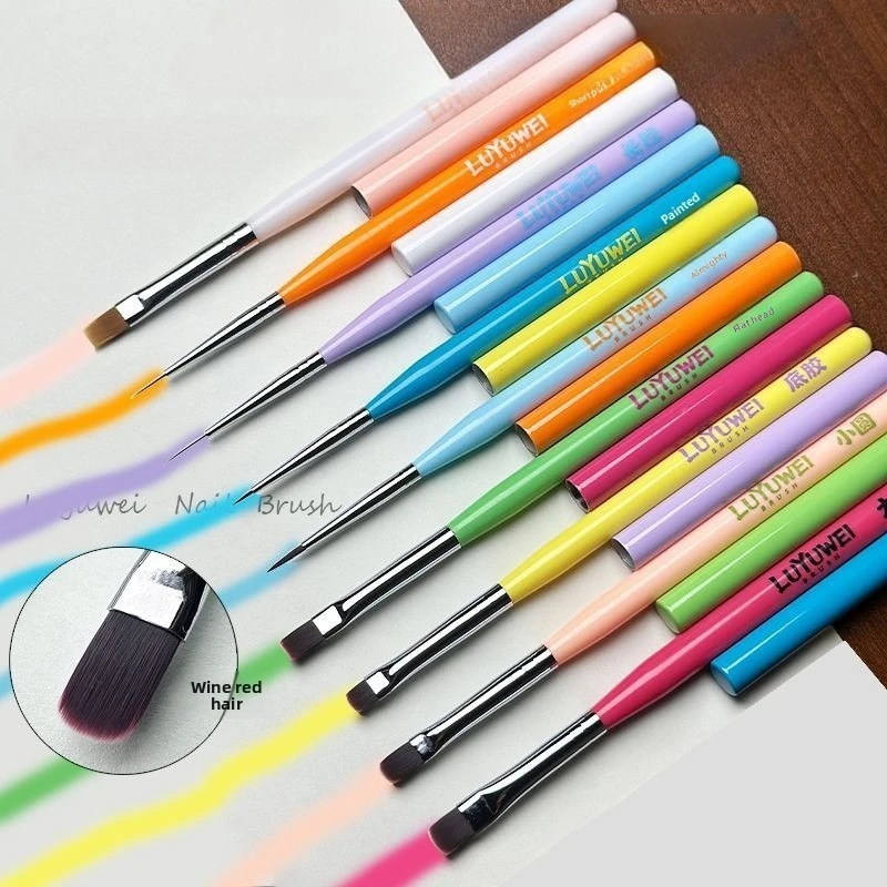 8pcs-gel-nail-art-liner-brush-set-flat-round-liner-painting-pen-professional-manicure-kit-for-salon-acrylic-design-diy-tool