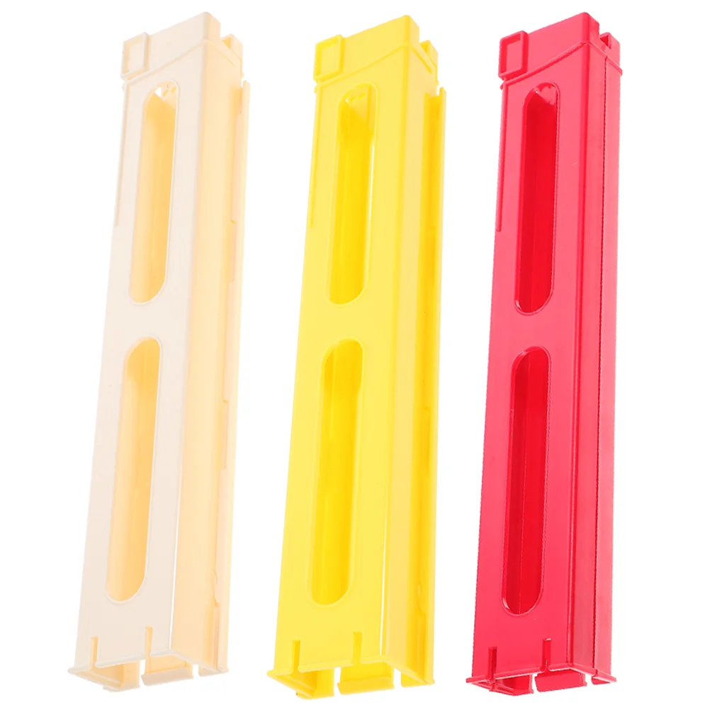 

3 Pcs Domino Card Loader Clip DIY Toy Automatic Fun Toys Train Supplies Plastic Slot Clips Extension Child