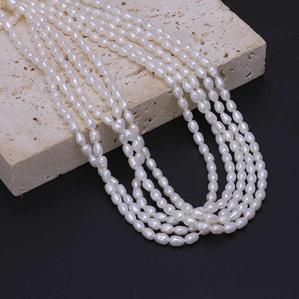 Esiyni AAA 100% Natural Freshwater Pearl Fashion All-in-one Oval Bead Accessory DIY Jewelry Necklace Bracelet Pearl Holiday Gift