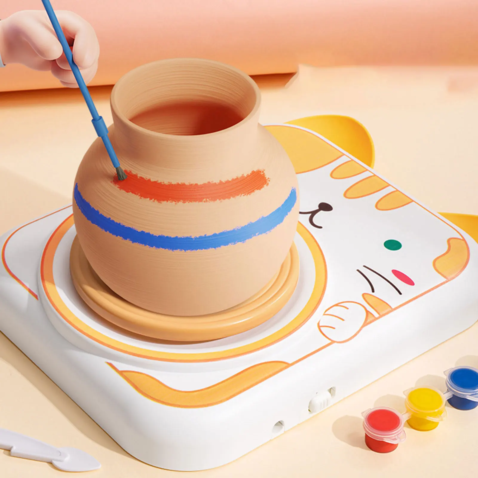 Soft Clay Children's Electric Pottery Machine For Elementary School Students Clay Tool Set For Handmade DIY Toy Making