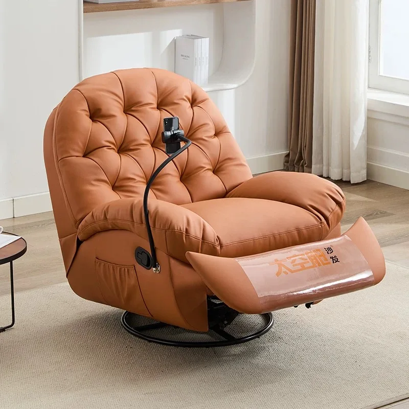 Modern Living Room Swivel Electric Massage Chairs Lounge Arm Rocking Sofa Relaxing Reclinertufted Lazy Furniture Design