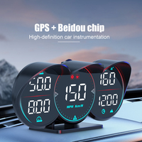 G17 Car Head Up Display GPS HUD USB Powered Digital Gauge KM/h MPH Speedometer Overspeed Fatigue Driving Alarm Auto Accessories