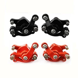 Front Rear Disc Brake Black Red Caliper for 2 Stroke 49cc Dirt Mini Pocket Bike Scooter Left Right