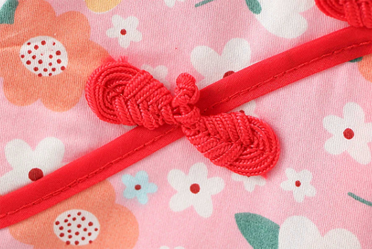 Modetrend Sommer Kinder Cheong sam Prinzessin Kleid Mädchen Kleidung Kinder Cartoon gedruckt chinesischen Stil Qipao niedlich schön