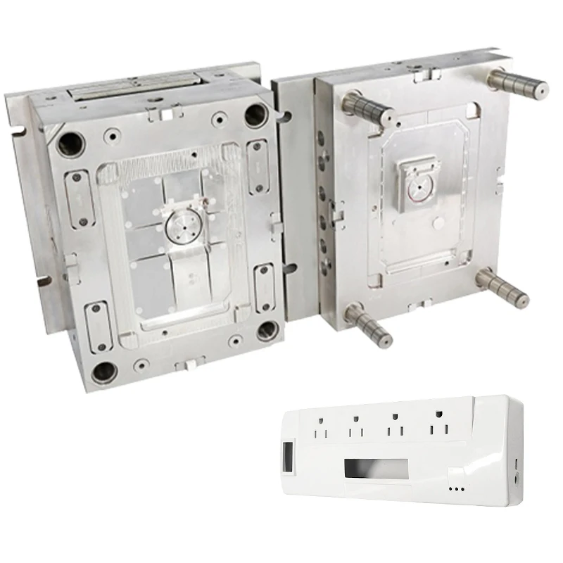 Custom Electric Switch Socket Injection Plastic Mold For Power Bank Case