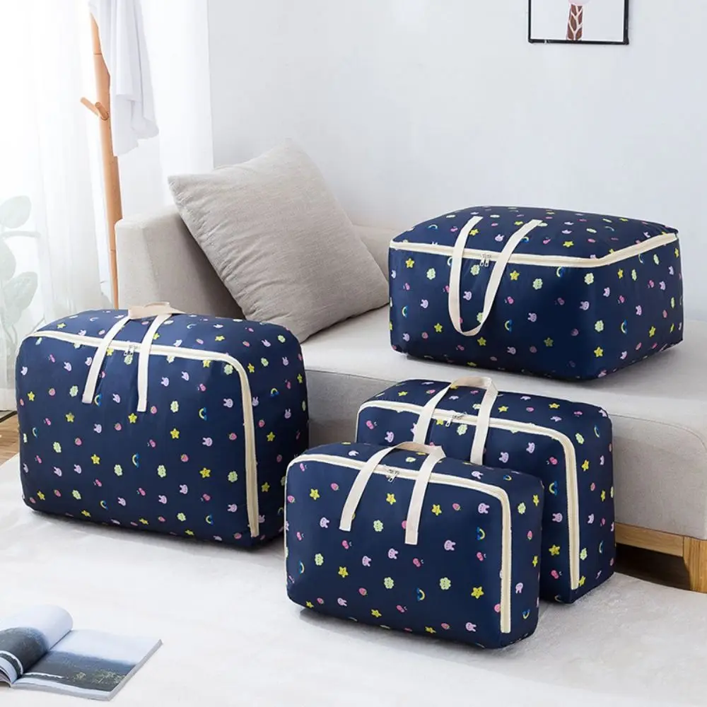 Home Oxford Cloth Clothes Quilt Moisture-proof Storage Bag Super-capacity Moving Luggage Packing Bag Portable Travel Storage Bag