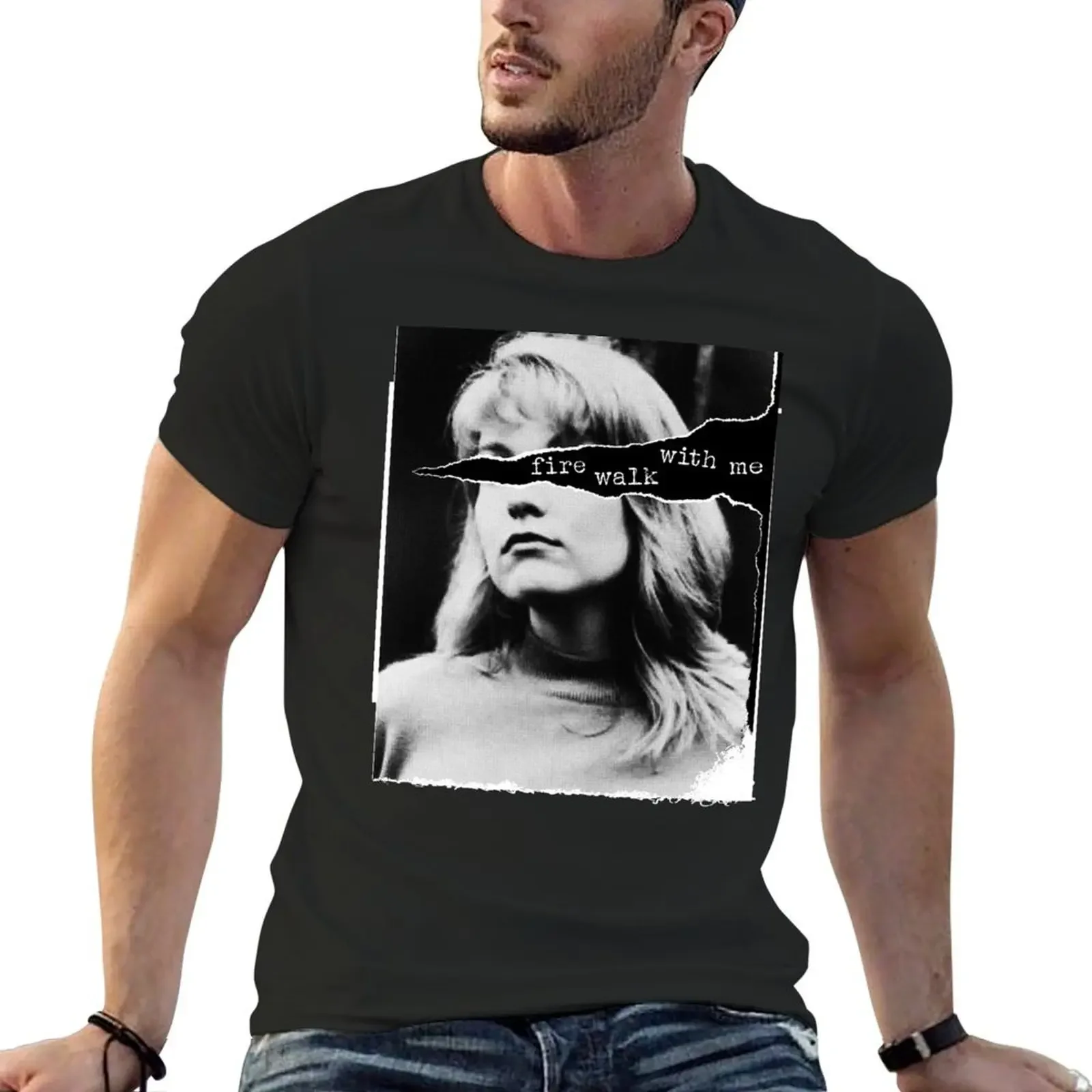 

Fire Walk With Me - Laura Palmer T-Shirt customizeds man clothes black t shirts for men