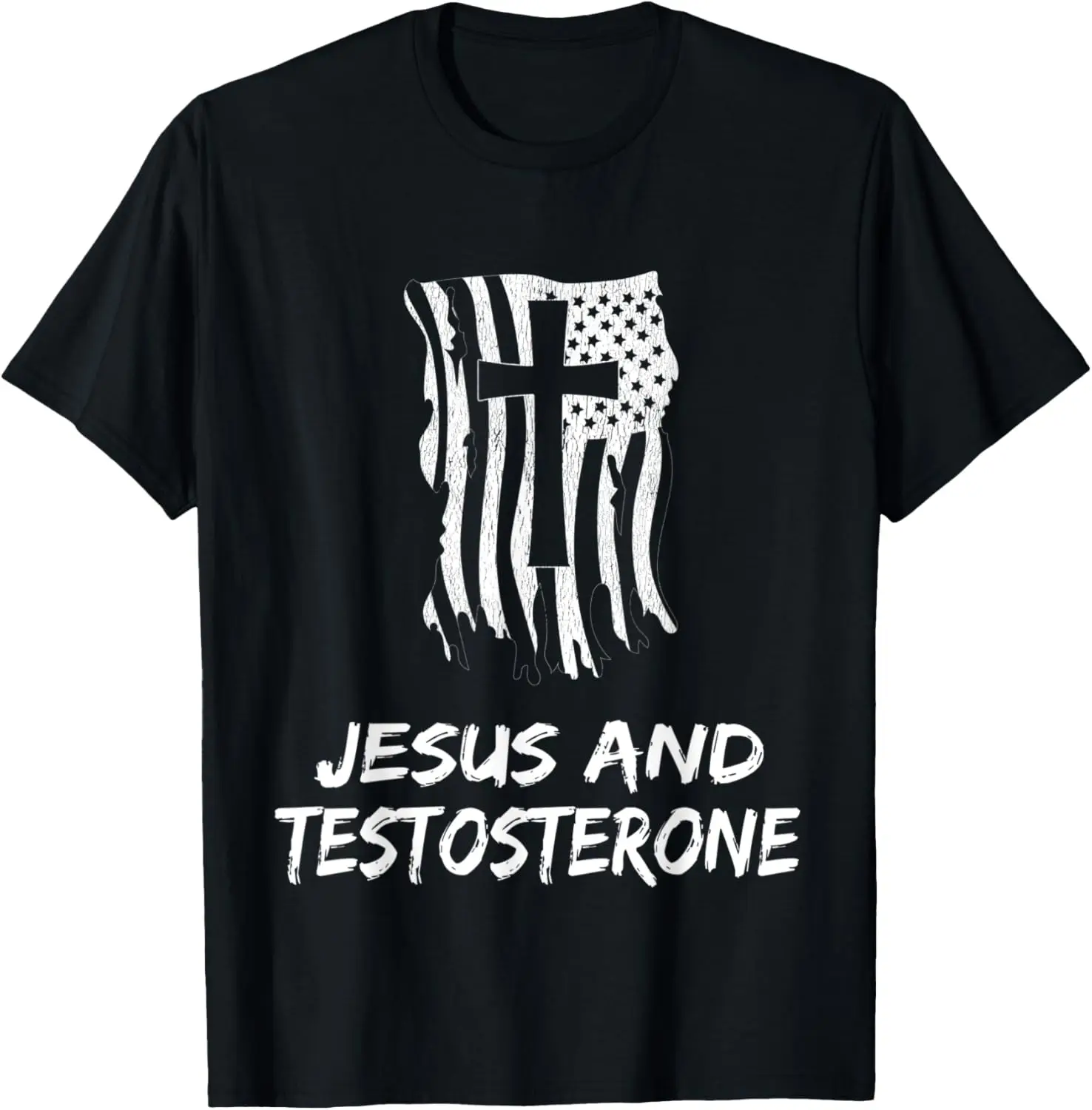 Jesus And Testosterone. Christian Testosterone Therapist T-Shirt