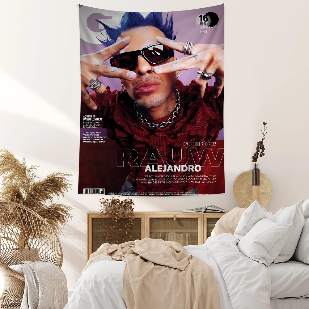 R-Rauw A-Alejandro P-Playa S-Saturno Chart Tapestry Art Science Fiction Room Home Decor Cheap Hippie Wall Hanging