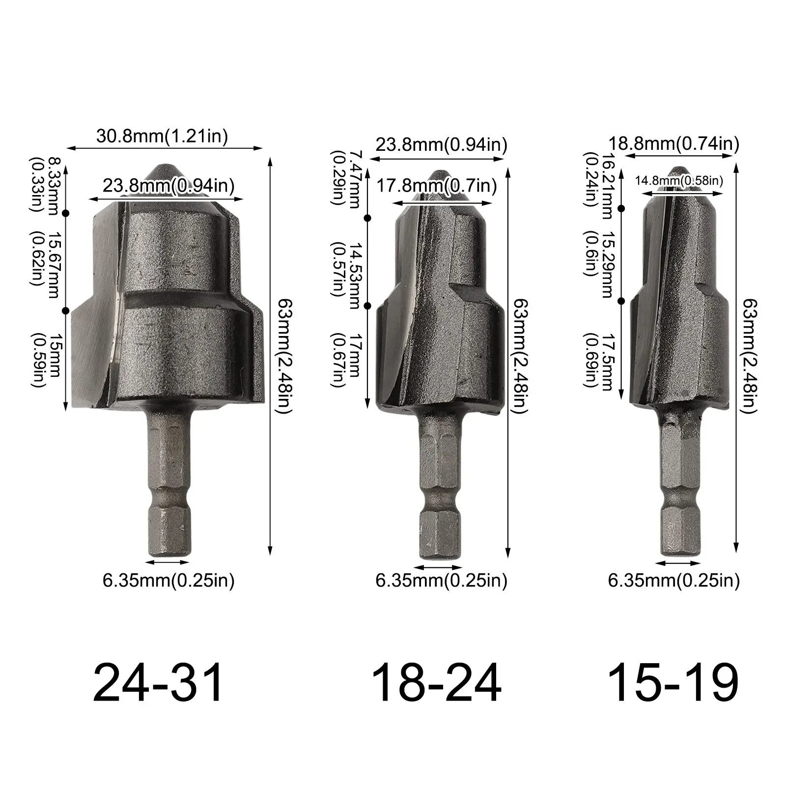 

Plumber Tool Hexagon Shank Tool Plumber Tool Set Hexagon Shank Drill Bit Plumbing Tool As Picture 45 Carbon Steel Blade