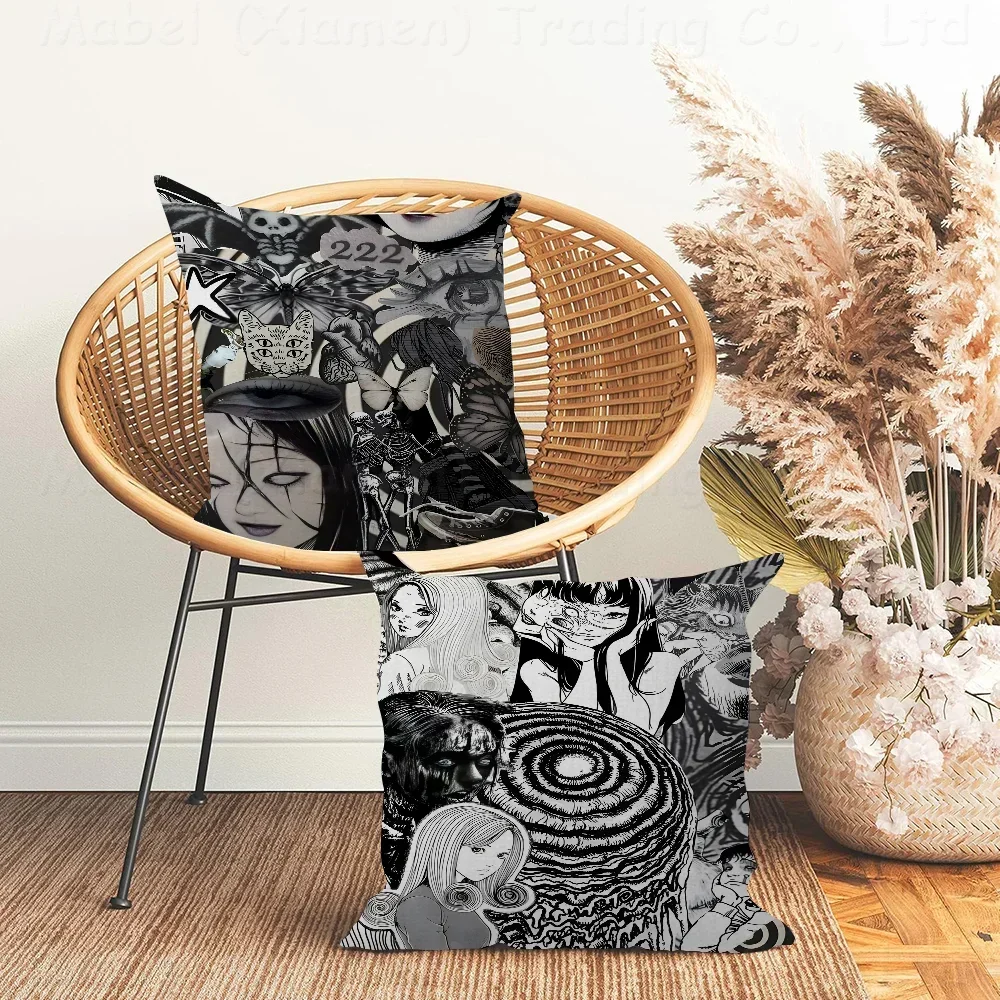 Horror Anime Junji Ito Pillowcases Home Bedding Decorative Pillow Cover Wedding Super Soft Pillow Case