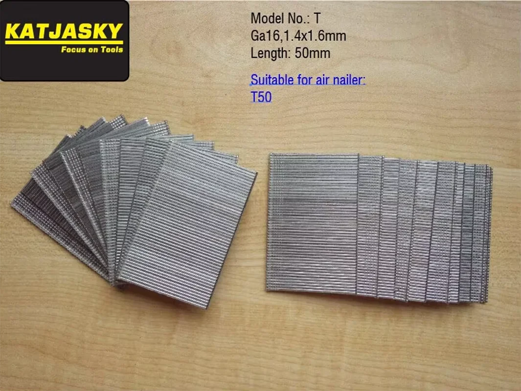 50mm nails for T50 air nailer  pneumatic nailer finish nail gun 1000pcs/lot
