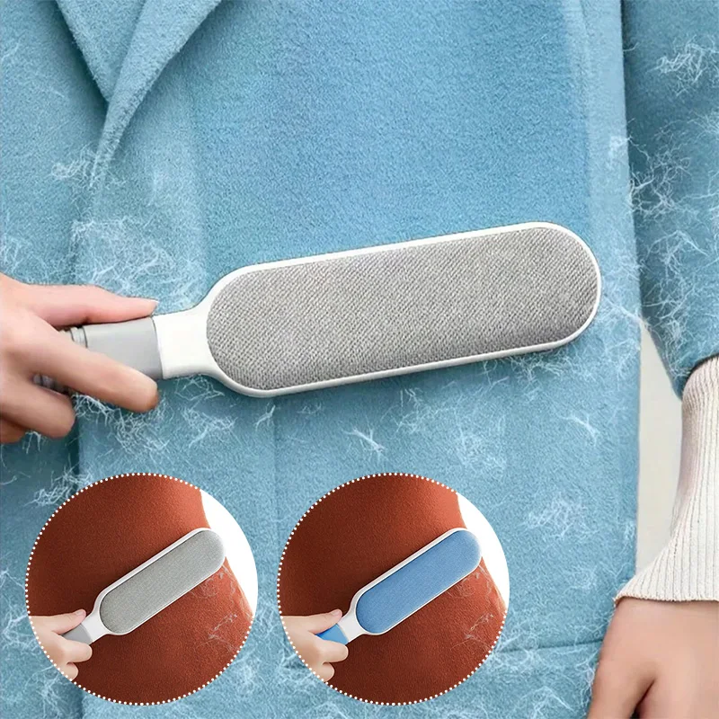 

Double-Sided Pet Hair Remover, Manual Electrostatic Sticky Lint Brush, for Pet Cat, Clothing, Sofa, Furniture, Carpet Cleaning