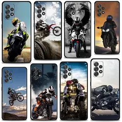 Phone Case For Samsung Galaxy A12 A52 A51 A13 A32 A21s A71 A31 A02s A30s A53 A72 A11 A73 Celular Moto Cross motorcycle sports