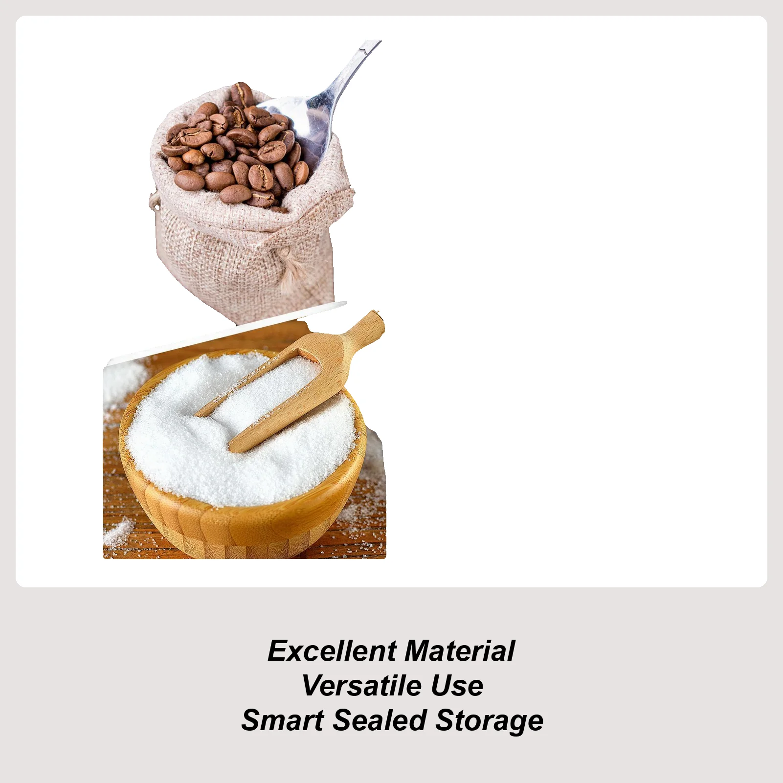 Salt Box Sea Salt Jar With Magnetic Swivel Lid 2-Layers Wooden Cellar Bowl With Spoon For Storage Pepper Coffee Sugar Pickling