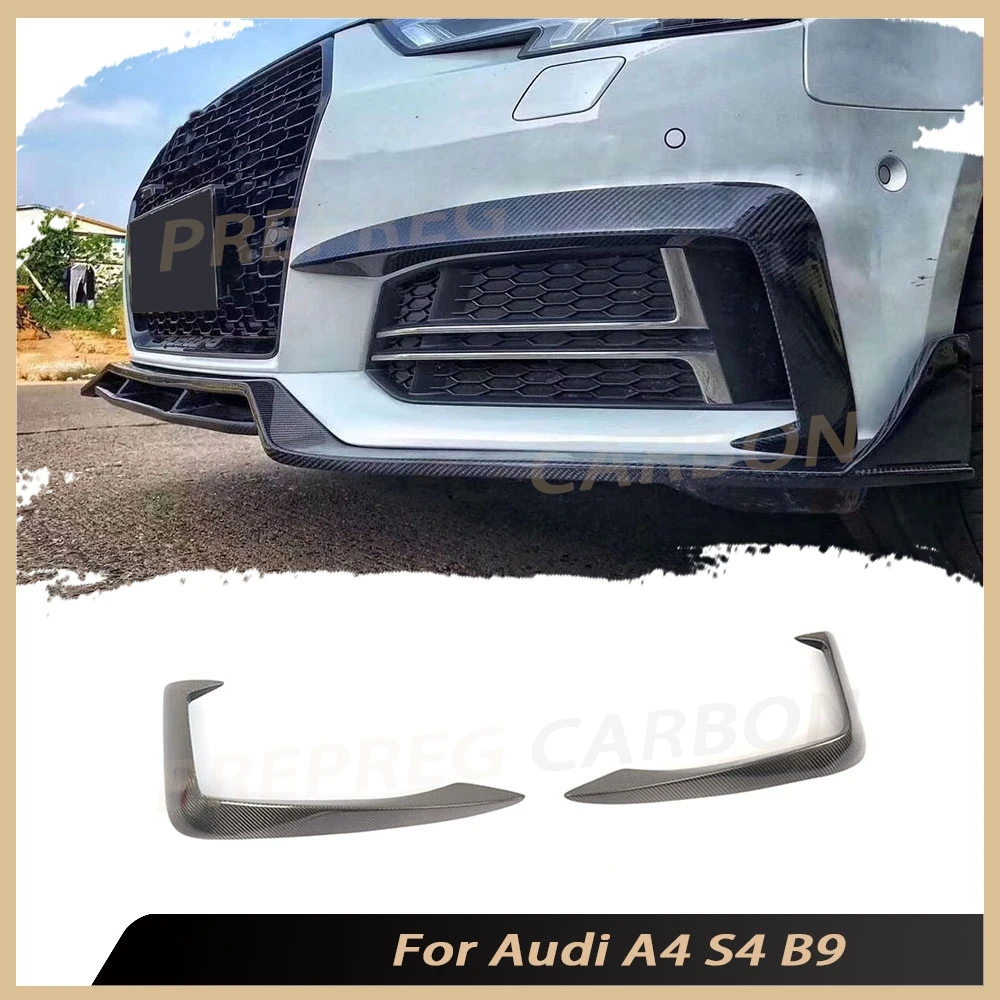 

Carbon Fiber Exterior for Audi A4 S4 B9 2017 2018 2019 Car Racing Front Foglight Eyelid Fog Light Eyebrow Lamp Cover Trims