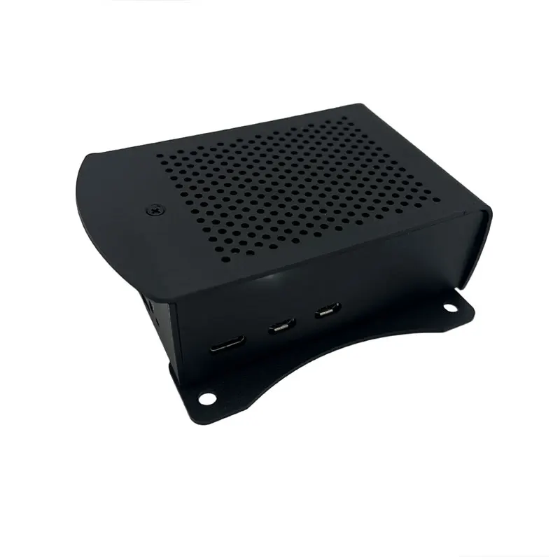 Raspberry Pi 5 Aluminum Case Black Metal Shell Housing Optional  Active Cooler for RPI 5 Pi5