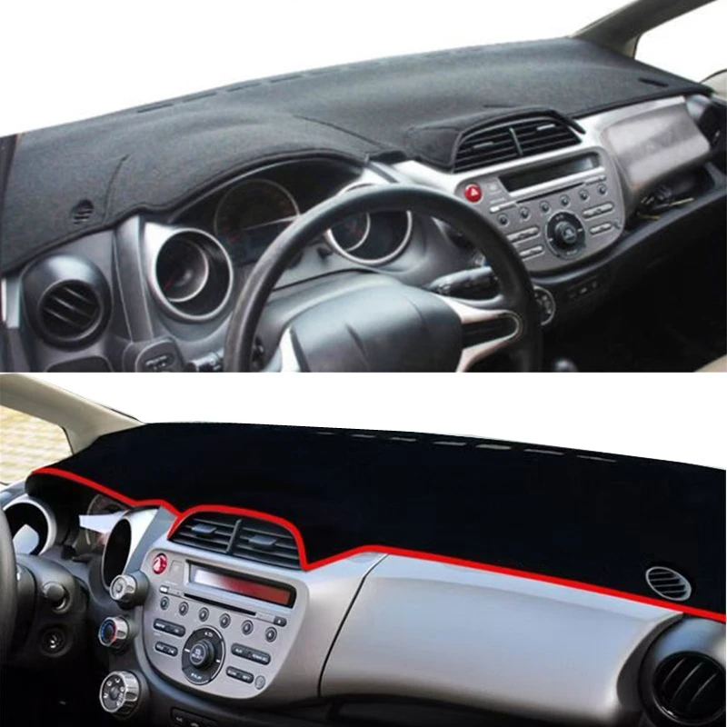 

Для Honda Fit Jazz 2008-2013 Автомобильный Стайлинг Крышка приборной панели Коврик Dashmat Солнцезащитный козырек Приборная панель Защитная подушка Аксессуары для ковров