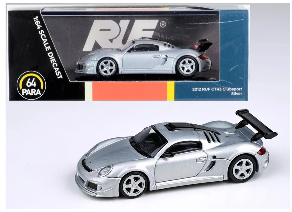 New 1/64 Scale 2012 RUF CTR3 Clubsport Cars Diecast Alloy Toys Simulation Model For Collection gift