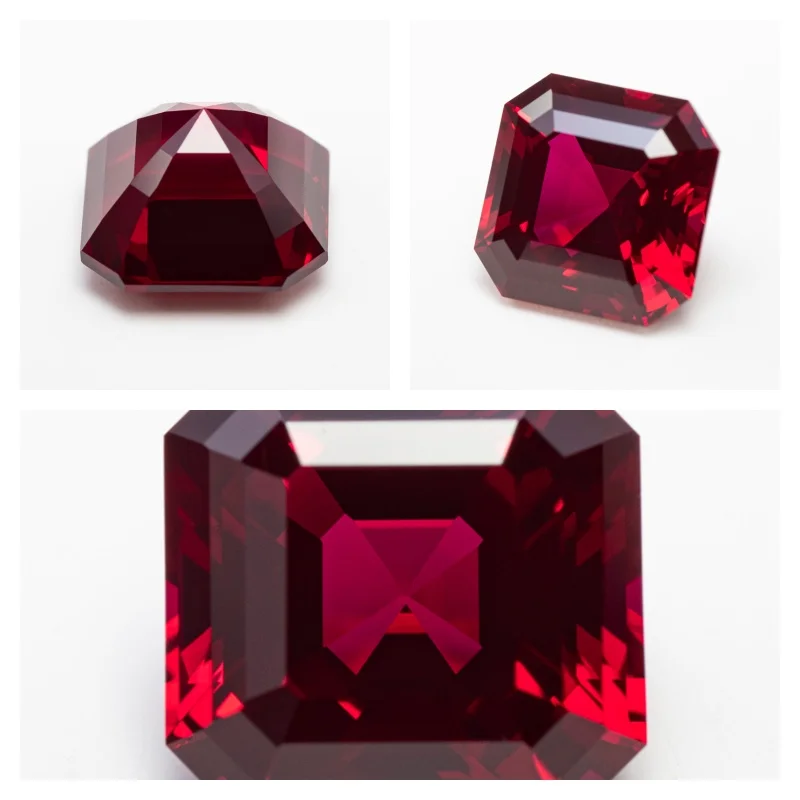 

Top Lab Grown Ruby Cushion Cut Pigeon Blood Red Gemstone for DIY Advanced Jewelry Rings Earrings Making Selectable Certificate