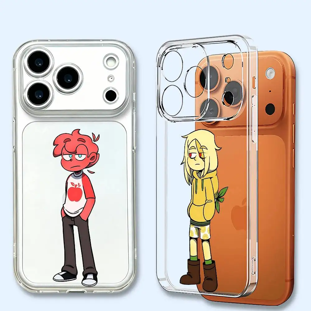 

M-Mundo T-Torajo Ultra Clear Soft TPU Phone Case For iPhone 11 12 17 14 15 17 Pro Max Anti-Yellow Back Shell