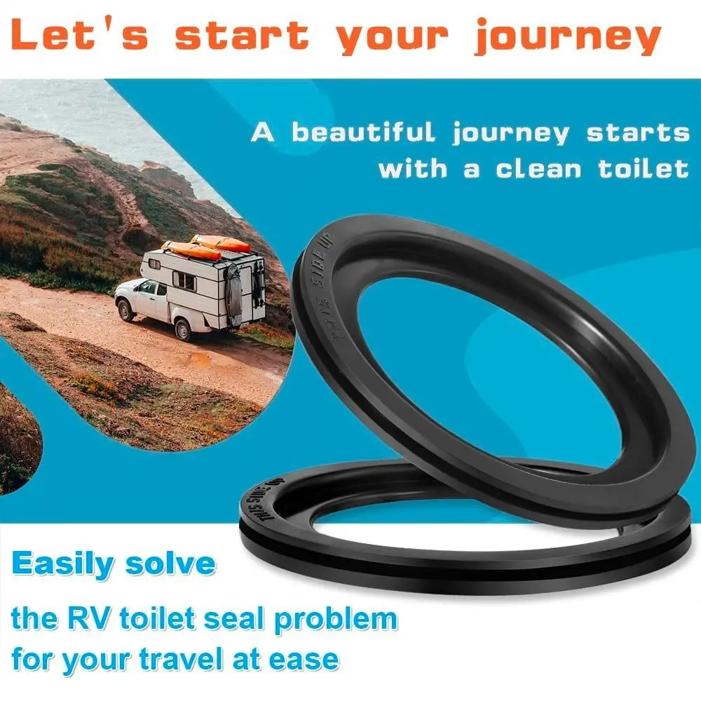 

Accessories Rubber RV Toilet Lip Seal Durable Prevent Leakage Tank Gasket Repairing Toilet Ring Seal for Thetford Toilet Parts