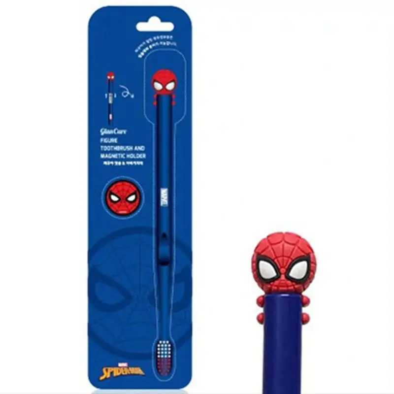 Marvel Spiderman Captain America Iron Man Black Panther New Creative Cartoon Soft-Bristled Toothbrush for Men Women and Children