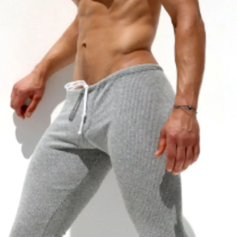 بنطال كاجوال مضلع قابل للتمدد للرجال