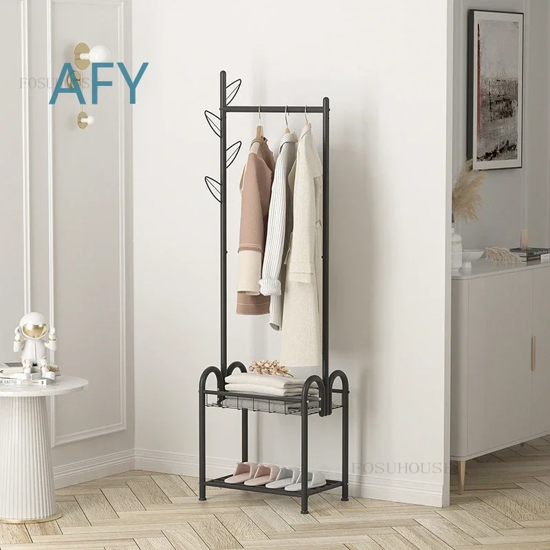 for Simple Bedroom Floor-to-ceiling Coat Racks for Modern Homestay Furniture Vertical Clothes Hanger Living Room Cloakroom