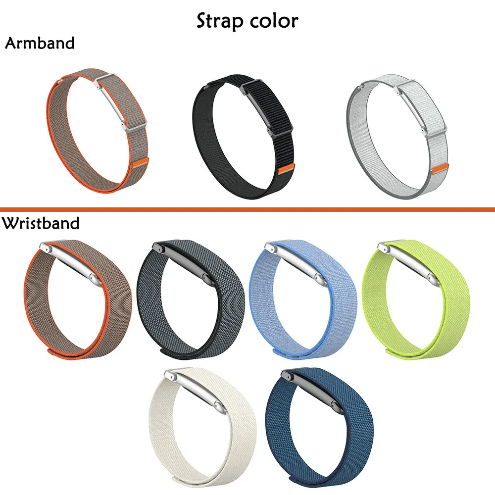 2PCS Nylon Armband for Google Fitbit Air Straps Fitness Tracker Replacement Bracelet Metal Frame Armband for Google Fitbit Air
