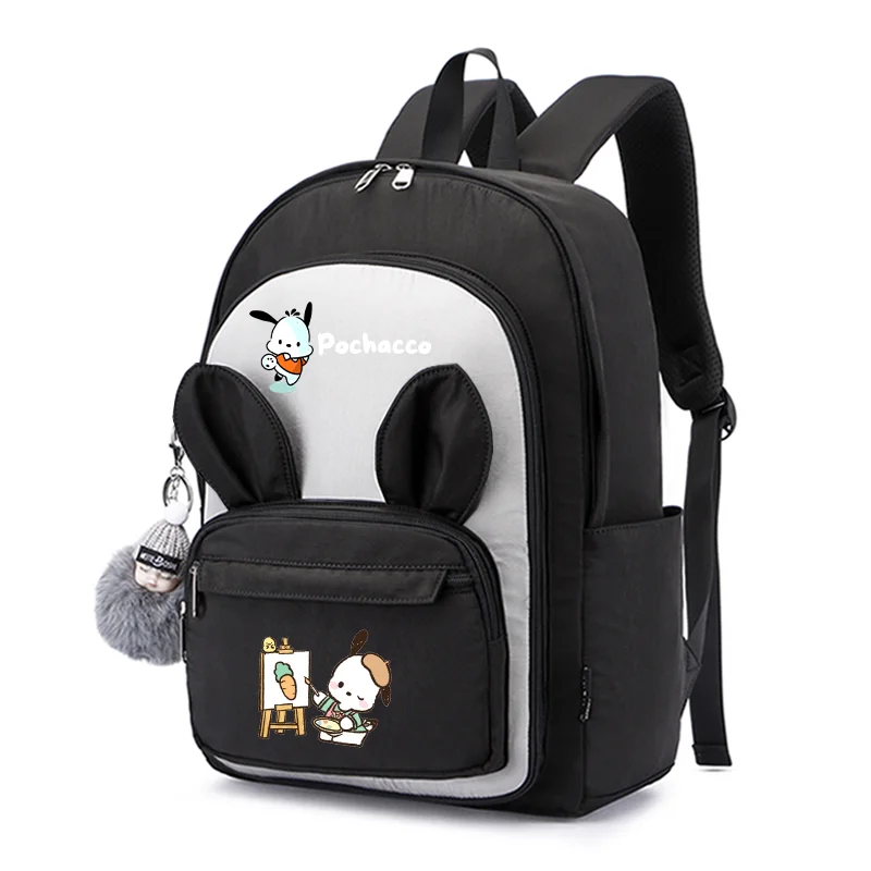 

Pochacco Children School Bags for Girls Boy Backpacks Kindergarten Cartoon Toddle Kids Book Bag Teenager Rucksack Rabbit Ears